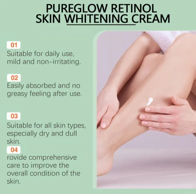 🌟Bestseller! - PureGlow Retinol Brightening Cream - Over 53700+ Glowing Reviews! ✨