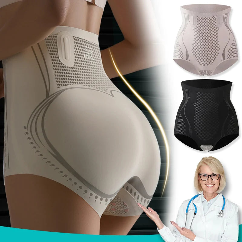 Ice Silk Ion Fibre Repair Shaping Shorts Tummy Control Underpants