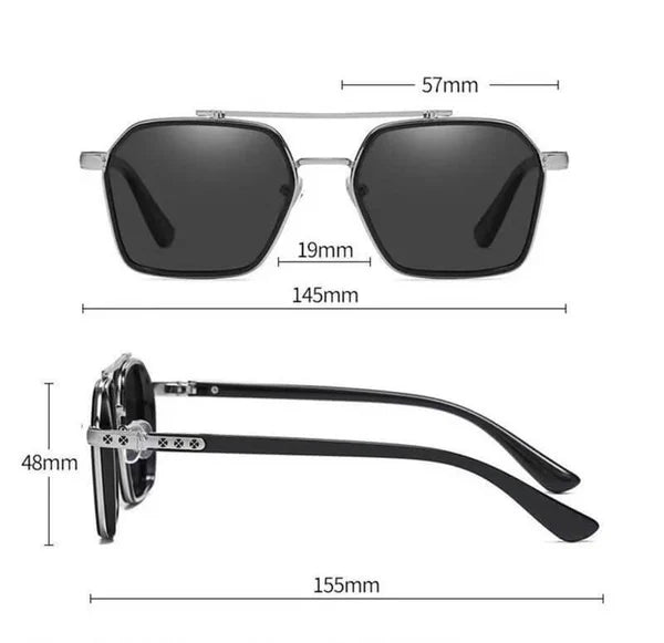 Double Beam Slim Retro PC Frame Optical Glass