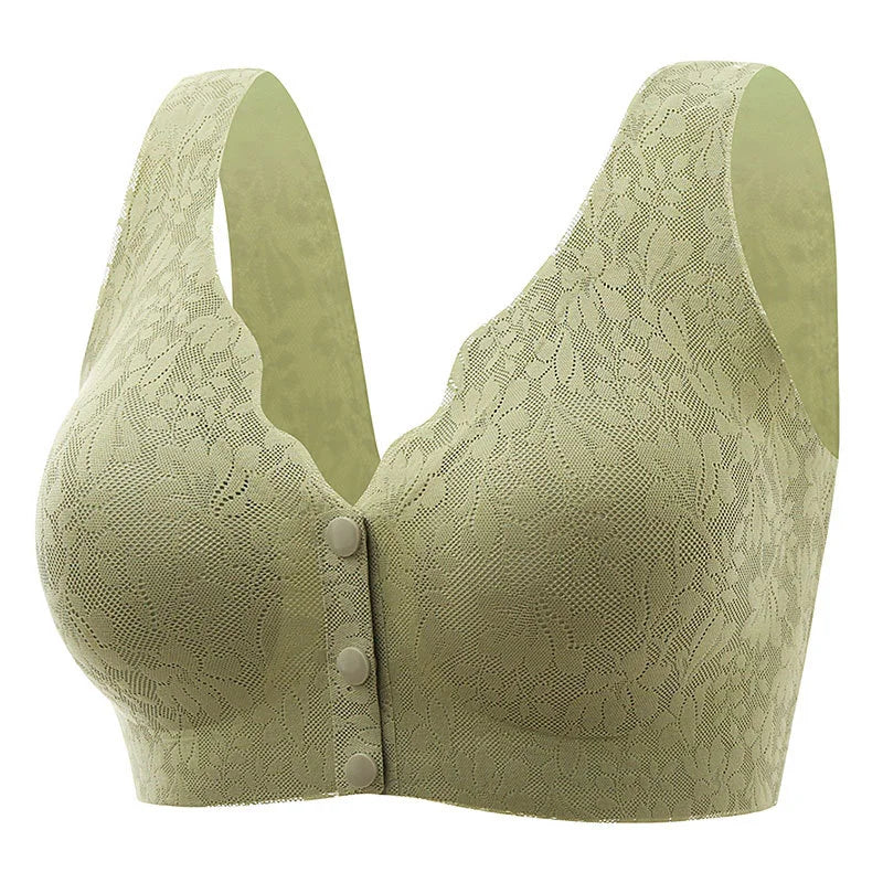 Front Buckle Sleep Bra For Older Women M-3XL
