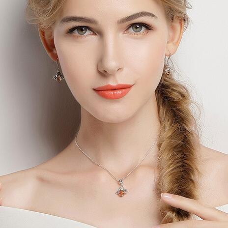 Queen Bee Crystal Drop Earrings