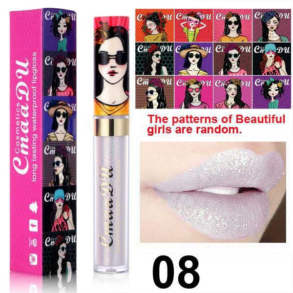 2024 CmaaDu Magic Glitter Waterproof Lasting Lip Gloss