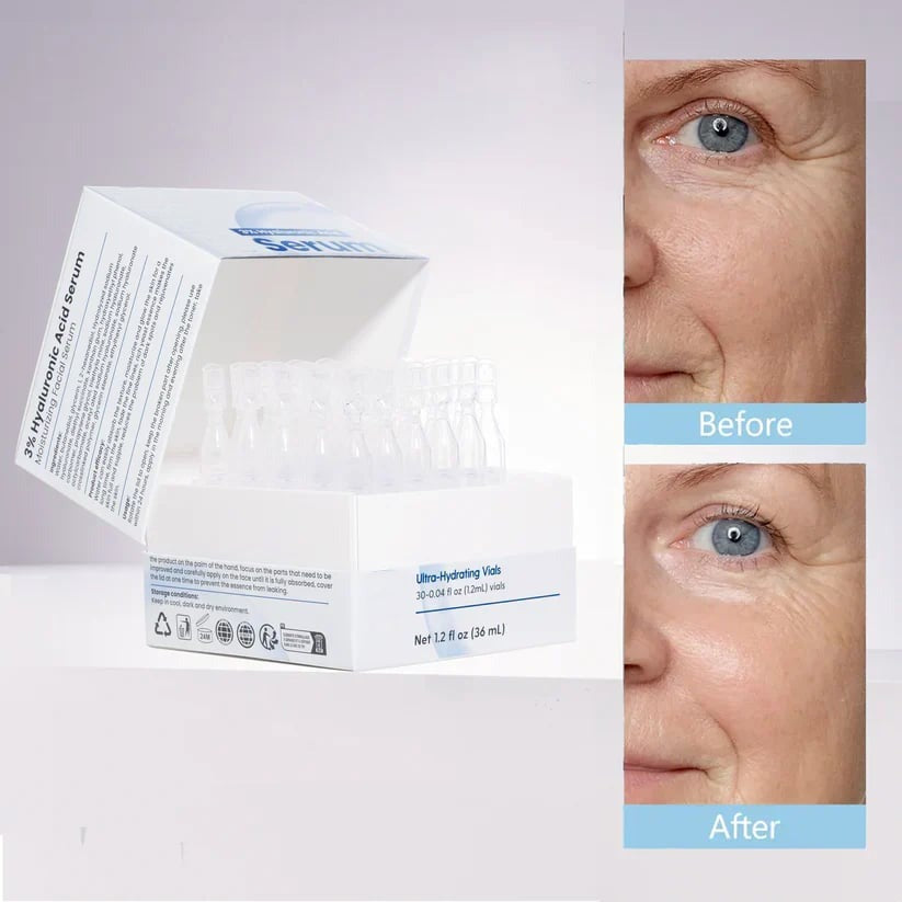 💧 3% Hyaluronic Acid Ultra-Hydrating Serum Flood Your Skin With Glass-Skin Hydration Instantly ✨