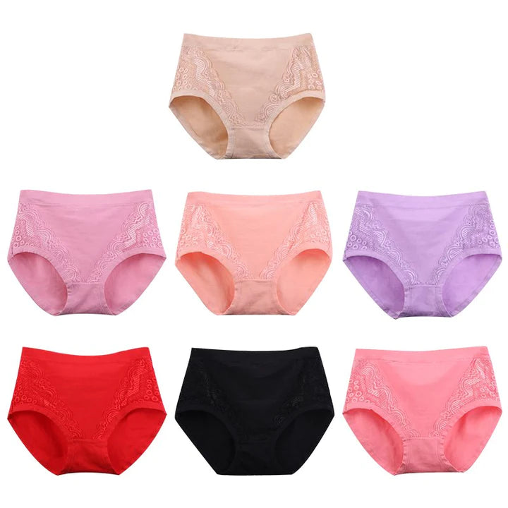 2025 Plus Size High Waist Leak Proof Cotton Panties🌸