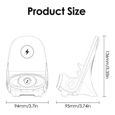 🤩Mini chair wireless fast charger multifunctional phone holder⚡️