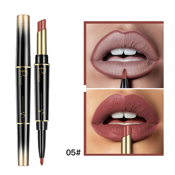 (🎁Mothers Day Gift ) 2 in 1 Double Head Lipstick Combo Set