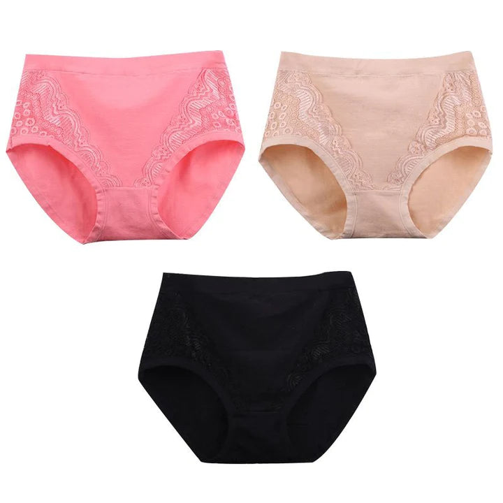 2025 Plus Size High Waist Leak Proof Cotton Panties🌸