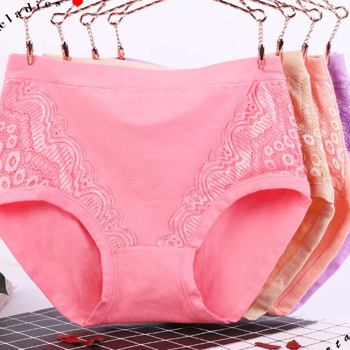 2025 Plus Size High Waist Leak Proof Cotton Panties🌸