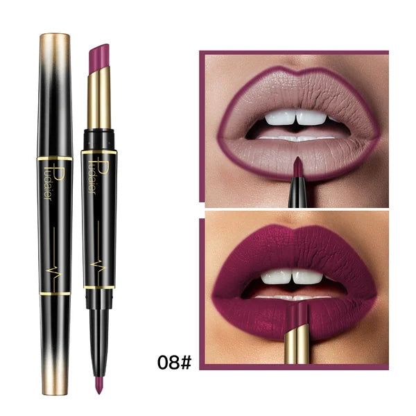 (🎁Mothers Day Gift ) 2 in 1 Double Head Lipstick Combo Set