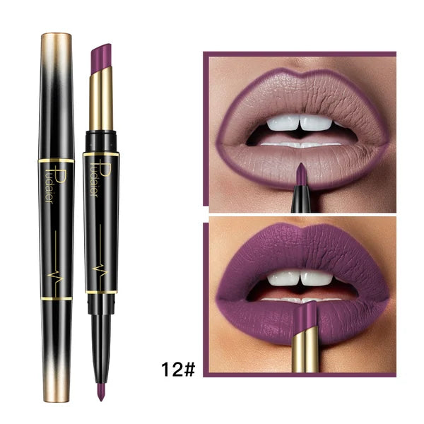 (🎁Mothers Day Gift ) 2 in 1 Double Head Lipstick Combo Set
