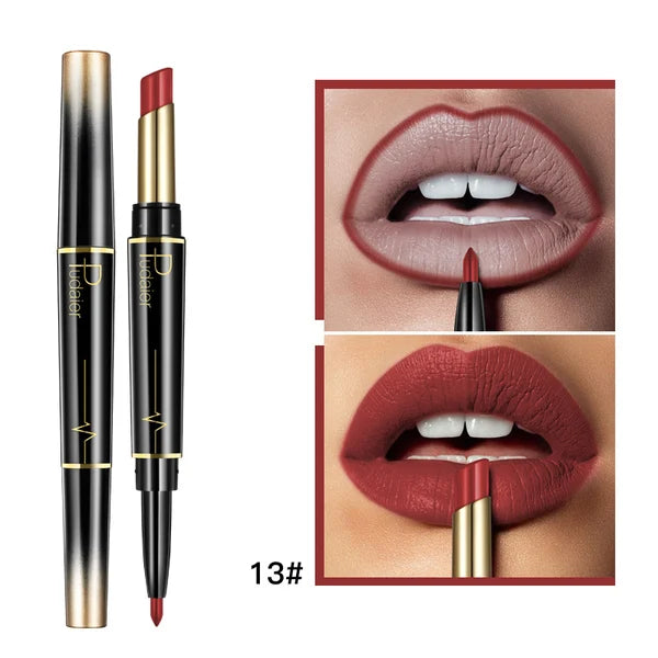 (🎁Mothers Day Gift ) 2 in 1 Double Head Lipstick Combo Set