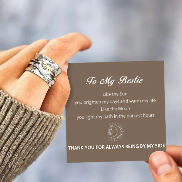 🎁Sun and Moon Spinner Ring ''Thank you for always being by my side''💕