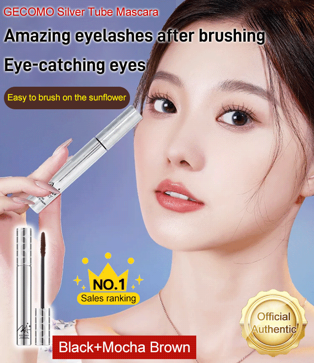 GECOMO Silver Tube Waterproof Mascara-(Buy 1 Get 1 Free)