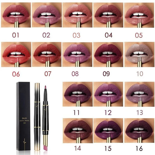 (🎁Mothers Day Gift ) 2 in 1 Double Head Lipstick Combo Set