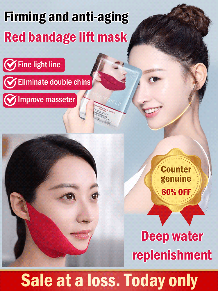 Firming and anti-aging Red bandage lift mask