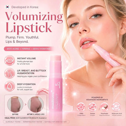 💗 Developed in Korea | Anti-Aging | Moisturizes & Smooths Skin | Plumps Lips, Bust, & Hips | Improves Dark Spots | Firms Skin | Pink Collagen Multi-Effect Plumping Serum Stick