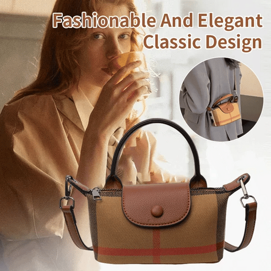 Stylish striped small shoulder bag