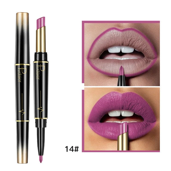 (🎁Mothers Day Gift ) 2 in 1 Double Head Lipstick Combo Set