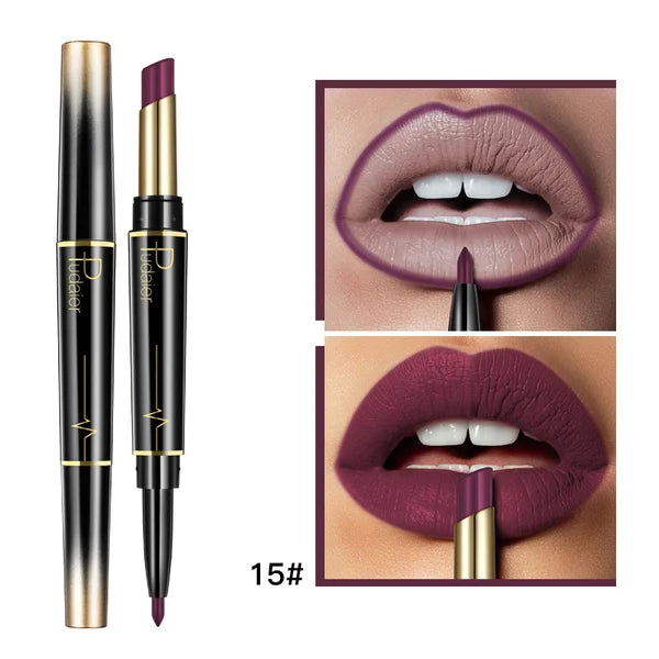 (🎁Mothers Day Gift ) 2 in 1 Double Head Lipstick Combo Set