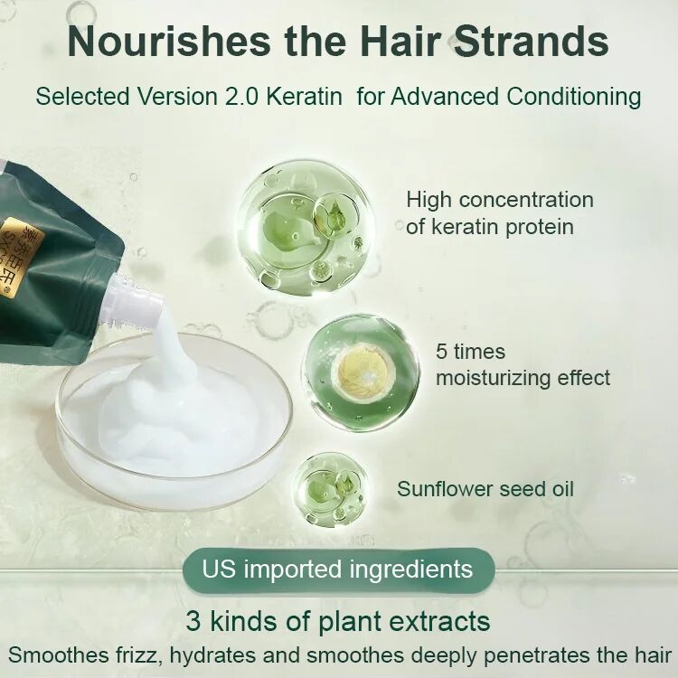 SPA Grade Peptide Keratin Burnt Hair Restoring Smoothing Cream