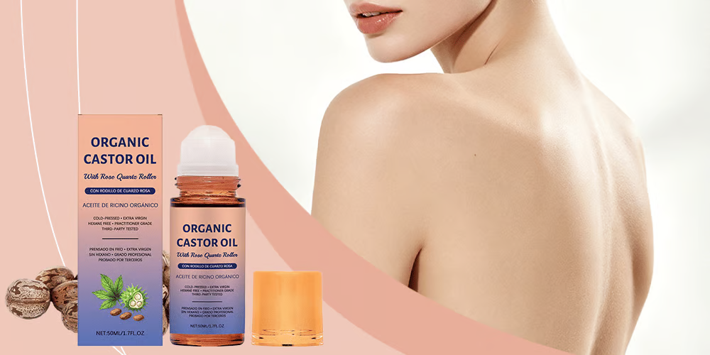🔥BUY 1 GET 1 FREE🔥Organic Golden Castor Oil Roll-On with Rose Quartz