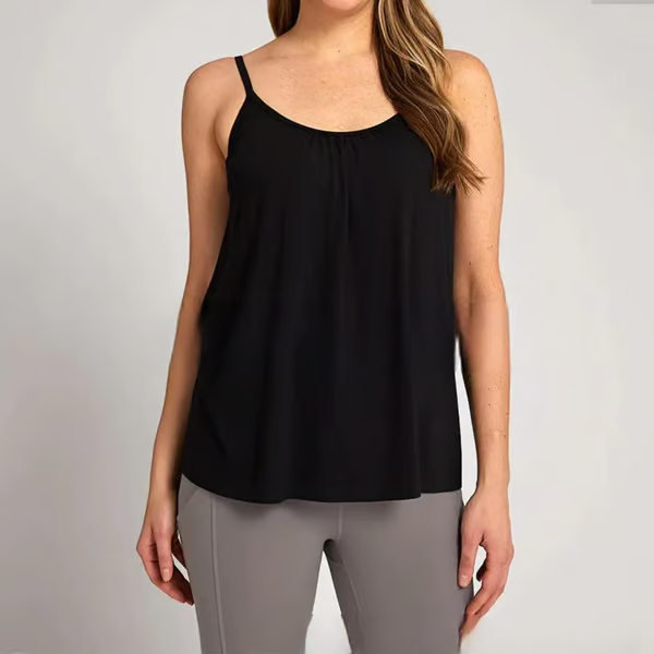 🏆LAST DAY SALE 49% OFF - Loose-fitting Tank Top With Built-in Bra