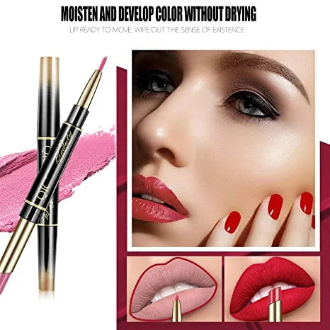 (🎁Mothers Day Gift ) 2 in 1 Double Head Lipstick Combo Set