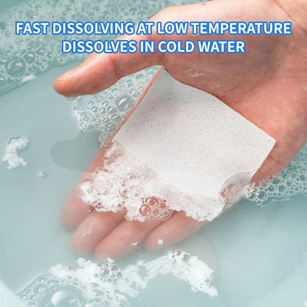 Laundry tablets for odor removal and fragrance retention