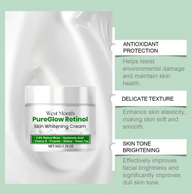 🌟Bestseller! - PureGlow Retinol Brightening Cream - Over 53700+ Glowing Reviews! ✨