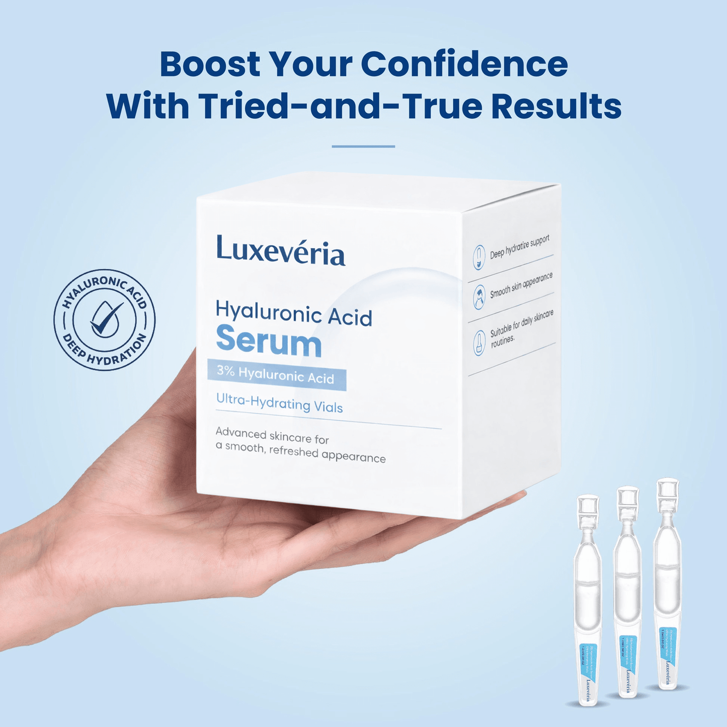 ✨ Last Day Buy 1 Get 1 Free ✨3% Hyaluronic Acid Ultra Hydrating Serum by Luxevéria
