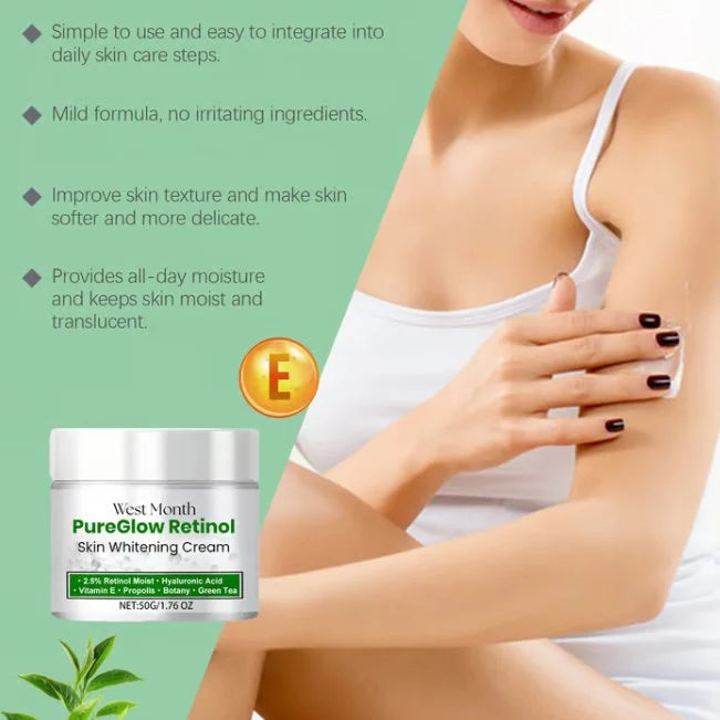 🌟Bestseller! - PureGlow Retinol Brightening Cream - Over 53700+ Glowing Reviews! ✨