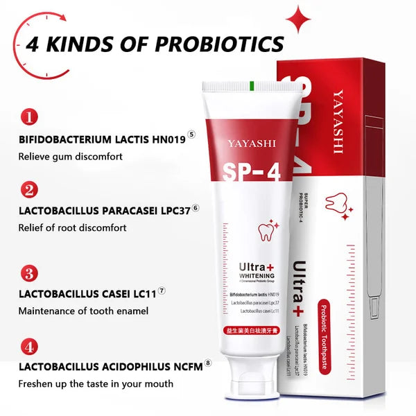 🔥2025 HOT SALE - YAYASHI SP-4™ Probiotic Whitening Toothpaste