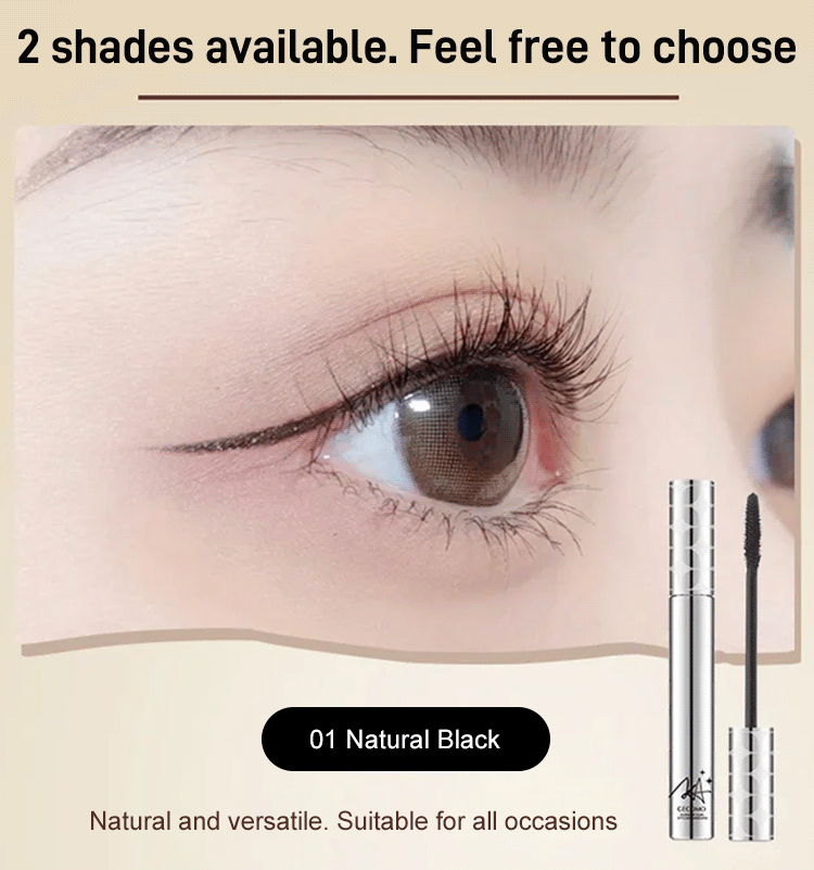GECOMO Silver Tube Waterproof Mascara-(Buy 1 Get 1 Free)