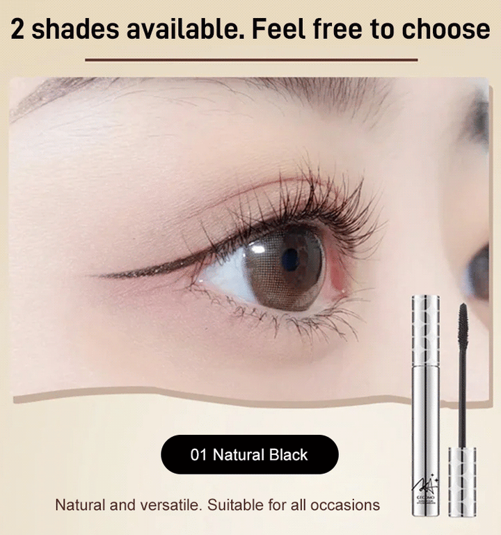 GECOMO Silver Tube Waterproof Mascara-(Buy 1 Get 1 Free)