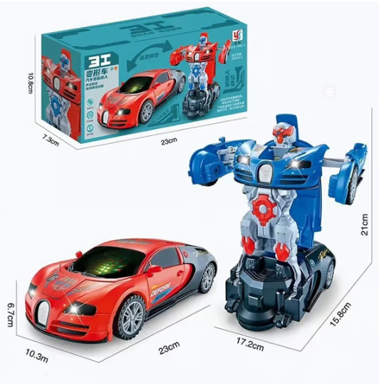 Electric Universal Deformation Police Toy Car
