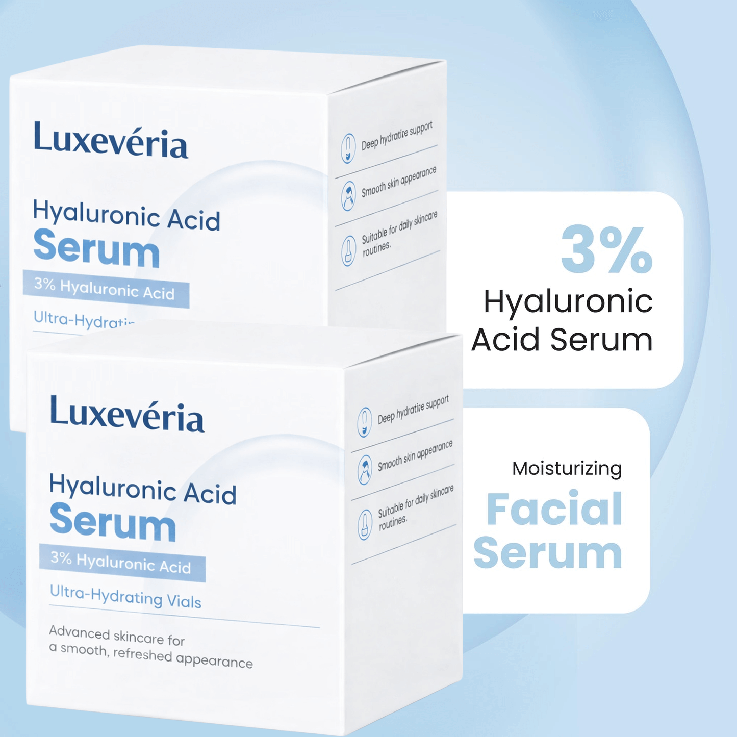 ✨ Last Day Buy 1 Get 1 Free ✨3% Hyaluronic Acid Ultra Hydrating Serum by Luxevéria