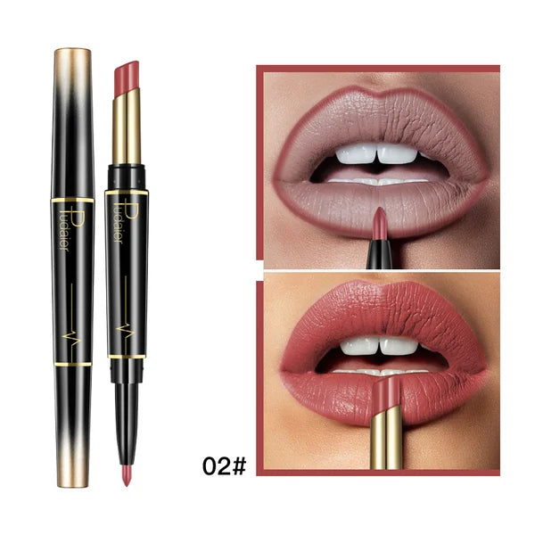(🎁Mothers Day Gift ) 2 in 1 Double Head Lipstick Combo Set