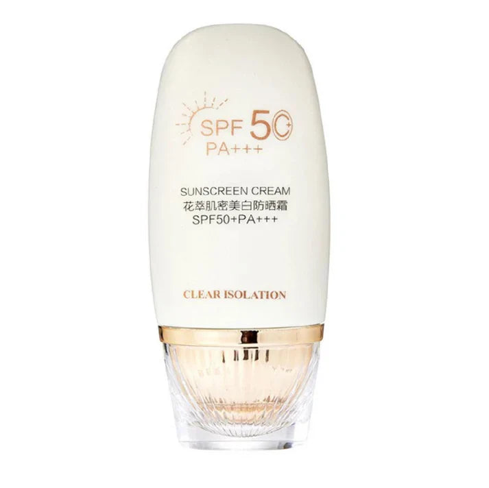 Flower Extract Skin Brightening Sunscreen Cream SPF50+