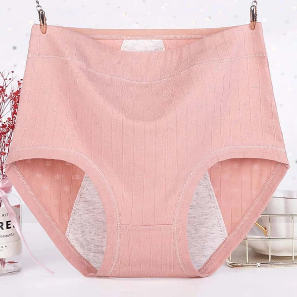 🔥 Buy 5 get 5 free-High waist plus size cotton antibacterial and leak-proof physiological underwear