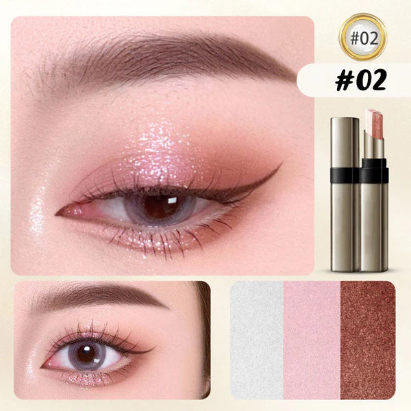 Time-Saving 3 Color Gradient Eyeshadow Stick for Beginner