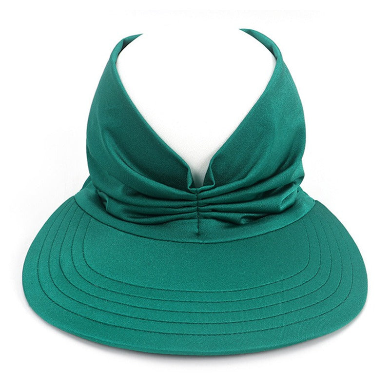 Summer womens UV protection stretch sun hat