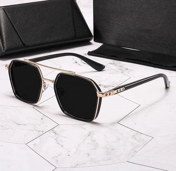 Double Beam Slim Retro PC Frame Optical Glass