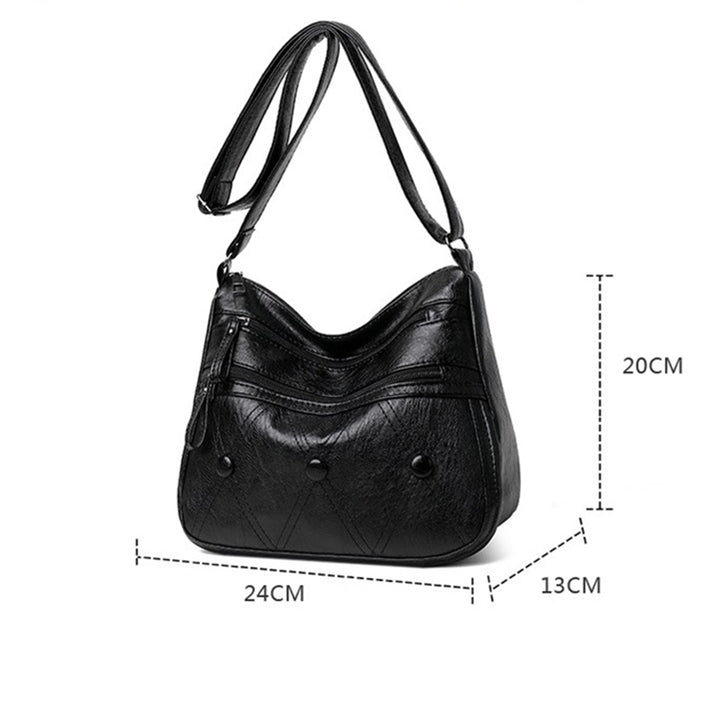 SOFT LEATHER SHOULDER BAG LADIES CROSSBODY MULTIFUNCTIONAL BAG