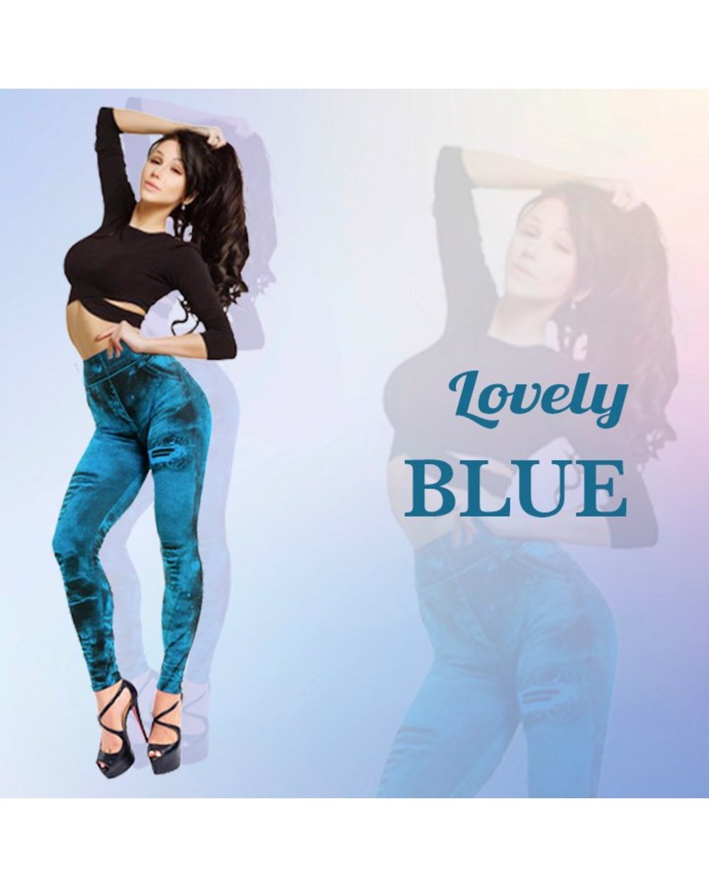 Groovyly Perfect Fit Skinny Stretch Plus Size Denim Jeans Leggings