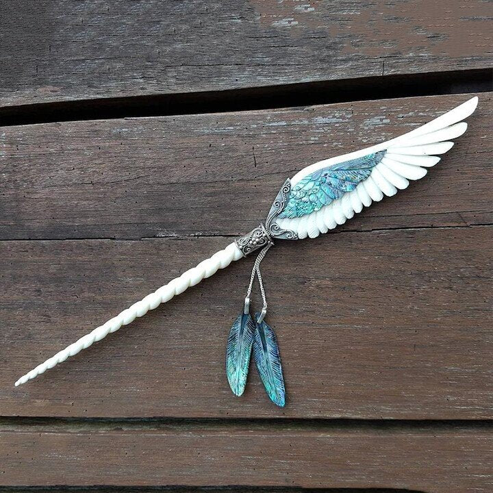 Angels Wing Unicorn Pegasus Hair Stick