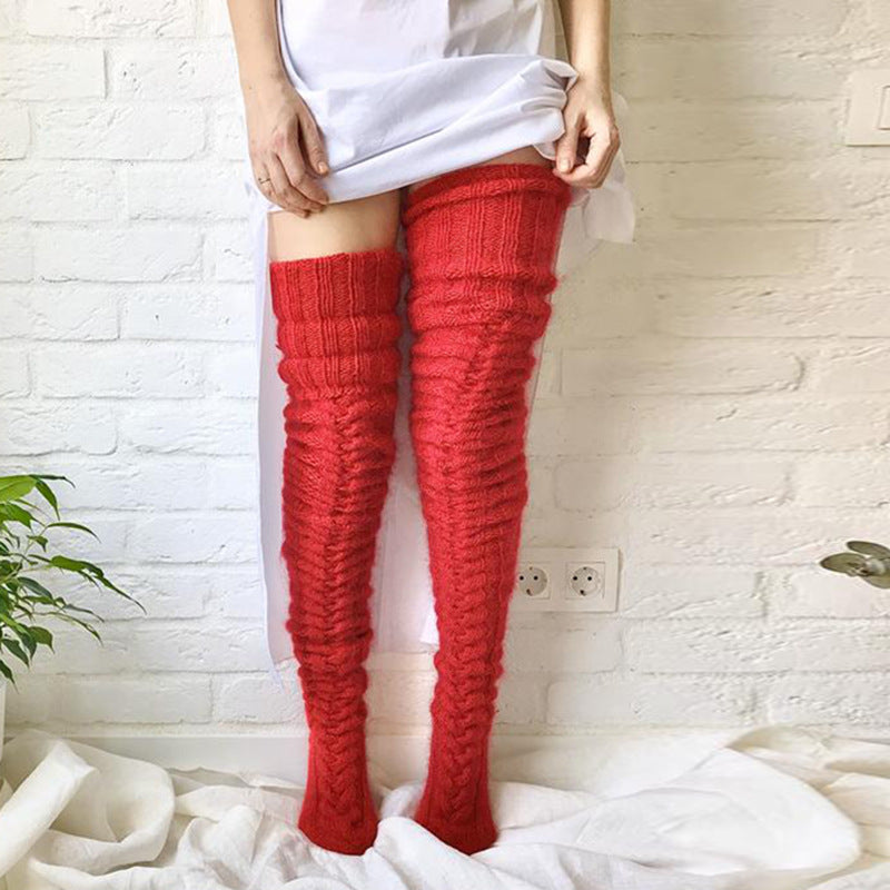 Knitted Thigh High Stockings