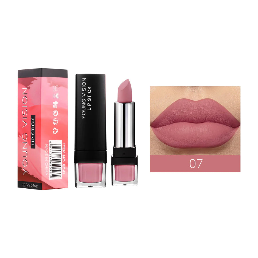 MATTE 12-COLOR SINGLE LIPSTICK NON-STICK CUP LIPSTICK