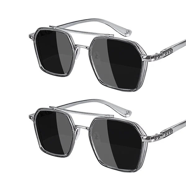 Double Beam Slim Retro PC Frame Optical Glass