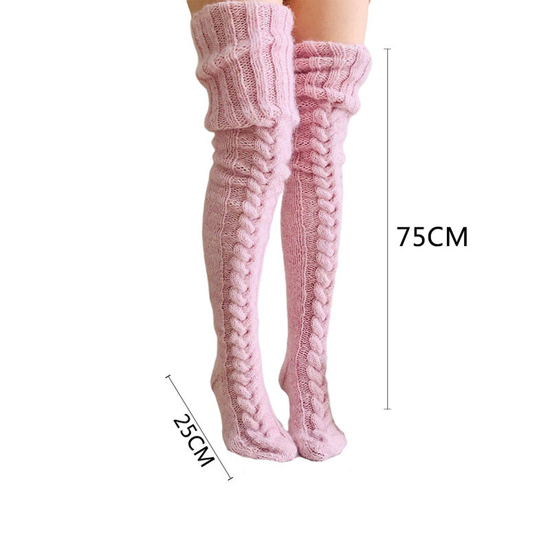 Knitted Thigh High Stockings