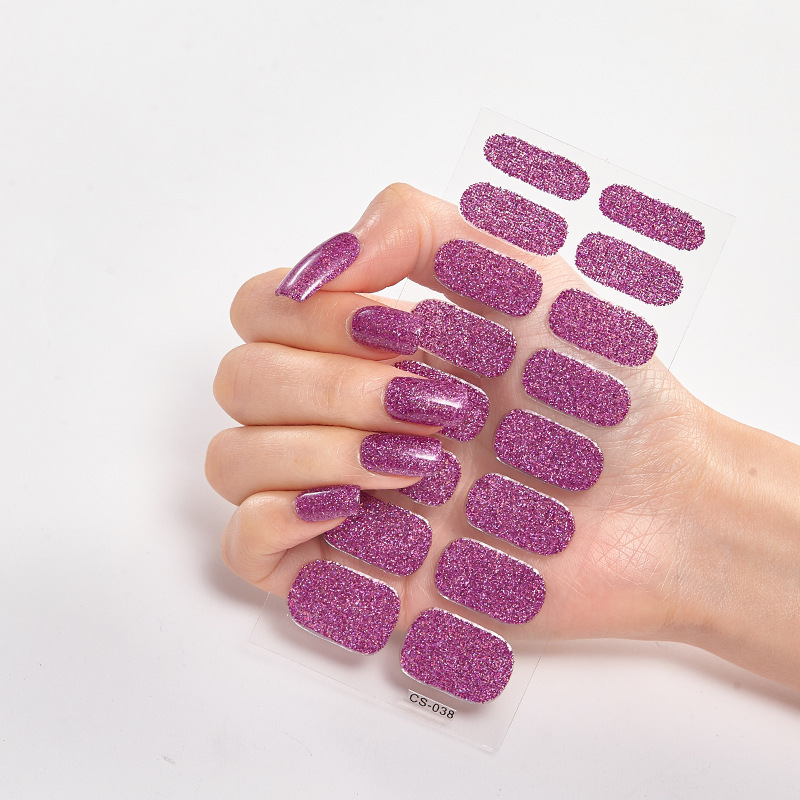Glitter Nail Self Decals